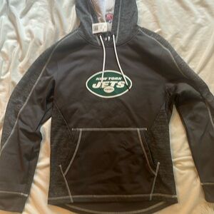 NFL NY Jets Men’s Sweatshirt sz Small S NWT Gray Hoodie